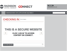 Tablet Screenshot of carlsonrezidorconnect.com